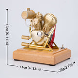 Stirlingkit Gasoline V-Twin Small OHV 4.3CC Double-cylinder Four-stroke Engine R28, view 2
