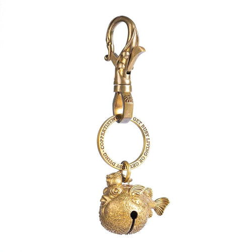Stirlingkit Globefish Bell Key Chain
