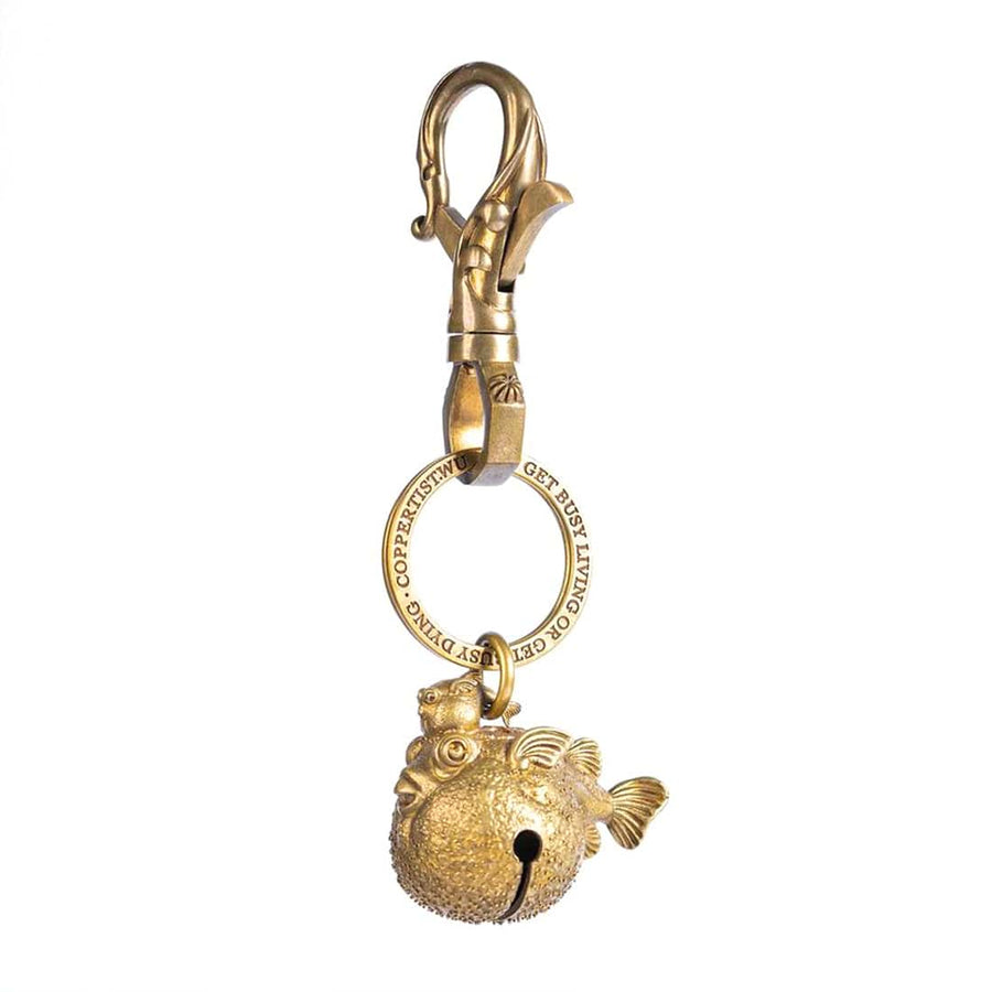 Stirlingkit Globefish Bell Key Chain