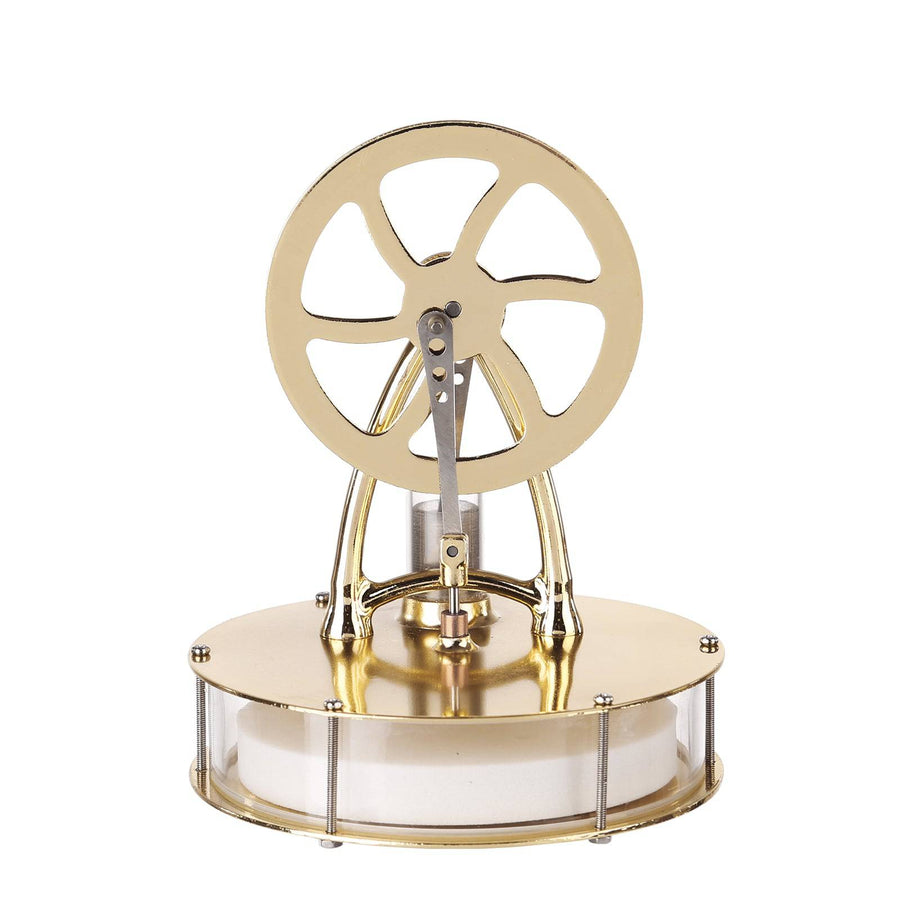Stirlingkit Golden Low Temperature Powered Stirling Engine Science Physical Experiment Toy