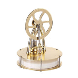 Stirlingkit Golden Low Temperature Powered Stirling Engine Science Physical Experiment Toy, view 6