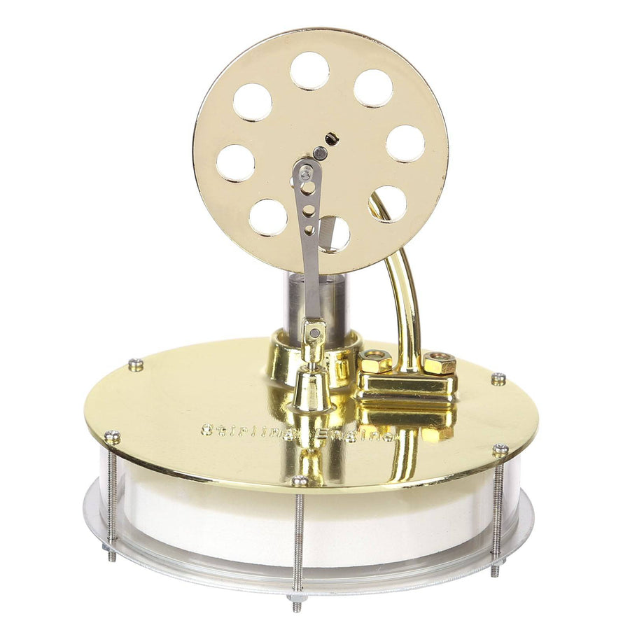 Stirlingkit Golden Metal Low Temperature Powered Stirling Engine Model