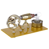 Stirlingkit Golden Single Cylinder Stirling Engine Model Science Physical Educational Toys Gift, view 2