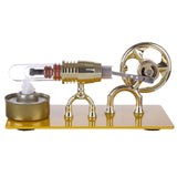 Stirlingkit Golden Single Cylinder Stirling Engine Model Science Physical Educational Toys Gift, view 3