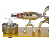 Stirlingkit Golden Single Cylinder Stirling Engine Model Science Physical Educational Toys Gift, view 4