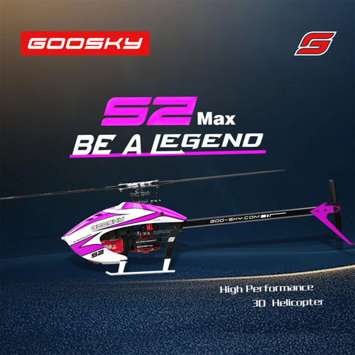 Stirlingkit GOOSKY New Legend S2 MAX 2.4G 6CH 3D Stunt RC Helicopter Model RTF for Beginner
