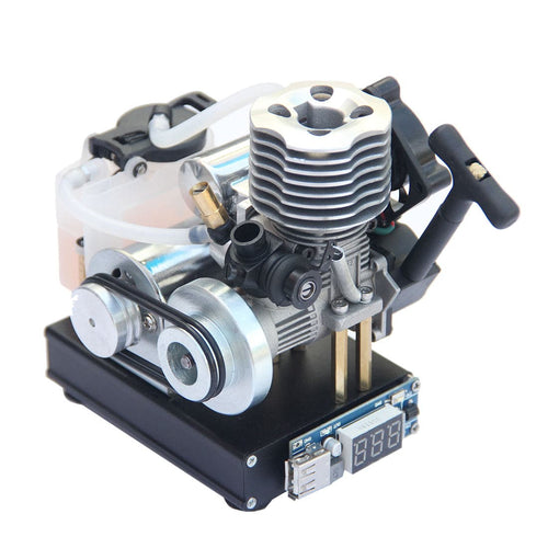 Stirlingkit Hand Start Level 15 Nitro Engine Generator Model with Cooling Fan DC12V