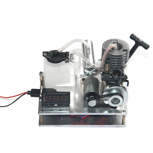 Stirlingkit Hand Start One Cylinder 2 Strokes Nitro Engine 12V Generator Model Science Experiment Model