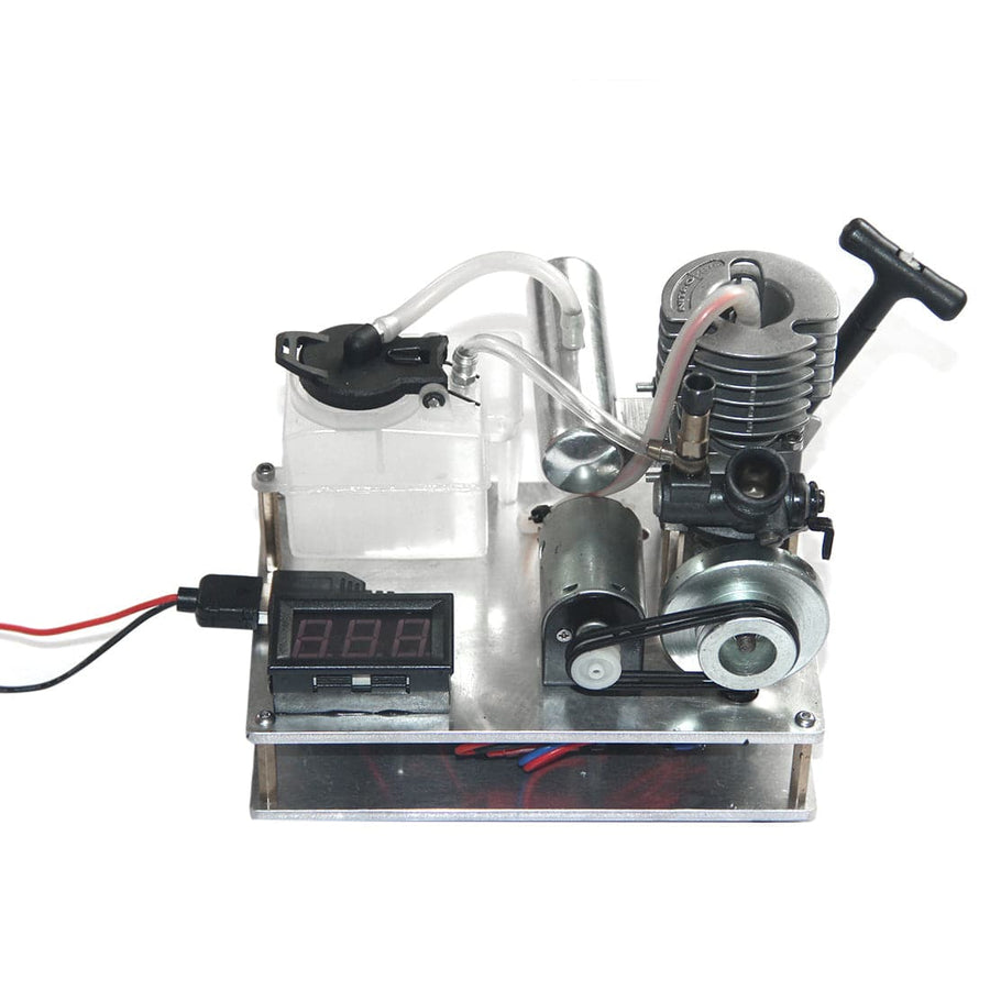 Stirlingkit Hand Start One Cylinder 2 Strokes Nitro Engine 12V Generator Model Science Experiment Model