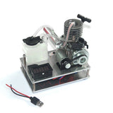 Stirlingkit Hand Start One Cylinder 2 Strokes Nitro Engine 12V Generator Model Science Experiment Model, view 3