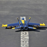 Stirlingkit Hand Throwing EPO Foam RC Fighter Jet Plane 475mm Wingspan PNP - Blue, view 2