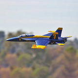Stirlingkit Hand Throwing EPO Foam RC Fighter Jet Plane 475mm Wingspan PNP - Blue, view 3