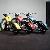 Stirlingkit Handcrafted Retro Motorcycle Model with Clock Desk Toy for Biker, view 2