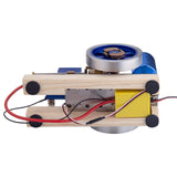 Stirlingkit Hit & Miss Gas Model Engine with Wooden Base Fuel Tank Water Cooled ICE Engine, view 3