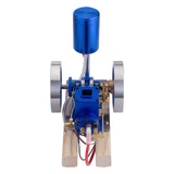 Stirlingkit Hit & Miss Gas Model Engine with Wooden Base Fuel Tank Water Cooled ICE Engine, view 6