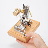 Stirlingkit Hoglet Single-Cylinder 4 Stroke Gas Engine Model with Kick Starter for RC Scale Motorcycles H09, view 2