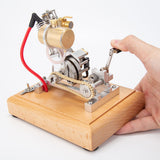 Stirlingkit Hoglet Single-Cylinder 4 Stroke Gas Engine Model with Kick Starter for RC Scale Motorcycles H09, view 3