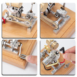 Stirlingkit Hoglet Single-Cylinder 4 Stroke Gas Engine Model with Kick Starter for RC Scale Motorcycles H09, view 5