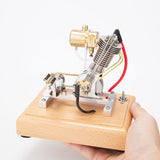 Stirlingkit Hoglet Single-Cylinder 4 Stroke Gas Engine Model with Kick Starter for RC Scale Motorcycles H09, view 6