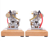 Stirlingkit Hoglet V-Twin Engine Four-Stroke Gas Miniature Motorcycle Engine with Pedal Start H08, view 3
