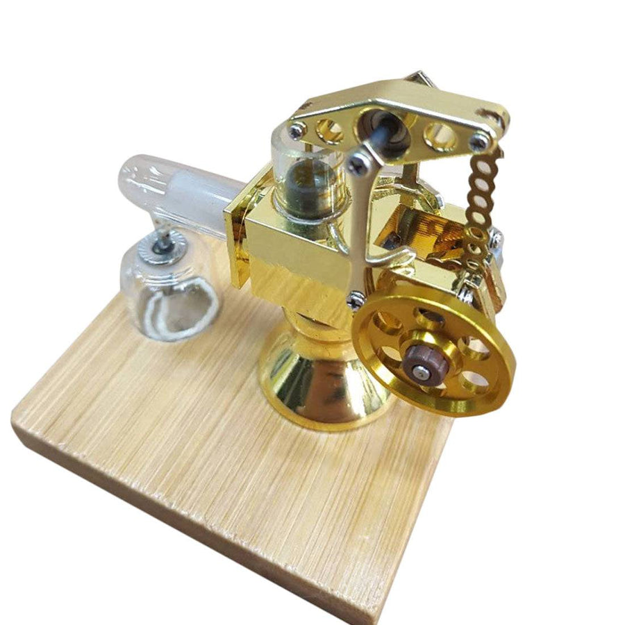 Stirlingkit Hot Air Sterling Vintage Movie Projector Shape Stirling Engine Model Physics Experiment Toy