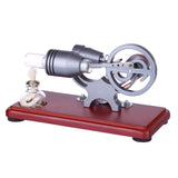 Stirlingkit Hot Air Stirling Engine Colorful LED Flywheel Education Toy Electricity Power Generator Model, view 5