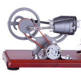 Stirlingkit Hot Air Stirling Engine Colorful LED Flywheel Education Toy Electricity Power Generator Model, view 6
