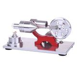 Stirlingkit Hot Air Stirling Engine Colourful LED Single Flywheel Education Toy Electricity Power Generator, view 4