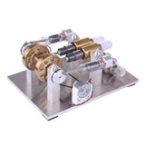 Stirlingkit Hot Air Stirling Engine High-Power Quartz Double-Cylinder Stirling Generator Model Toy, view 5