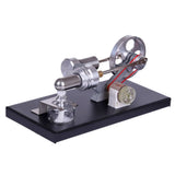 Stirlingkit Hot Air Stirling Engine Model DIY Assembly Kit Generator with 4 LED Light, view 2