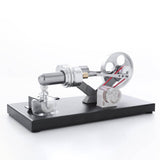 Stirlingkit Hot Air Stirling Engine Model DIY Assembly Kit Generator with 4 LED Light, view 4
