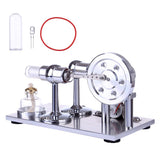 Stirlingkit Hot Air Stirling Engine Motor Model Educational Toy Electricity Generator Colorful LED, view 3