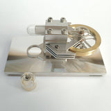 Stirlingkit Hot Air Stirling Engine Motor Model Educational Toy Horizontal Stirling Engine Model, view 6