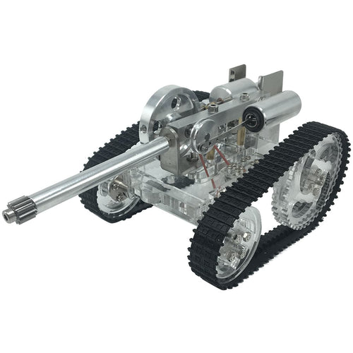 Stirlingkit Hot Air Stirling Engine Powered Tank Model Sterling Physical Experiment Toy