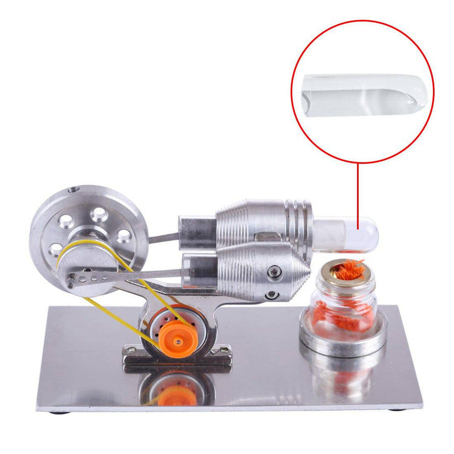 Stirlingkit Hot Cylinder Quartz Tube for Stirling Engine Kit Mini Hot Air Motor Model