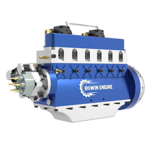 Stirlingkit HOWIN L6-210 21cc Straight-six Four-Stroke Gasoline Engine Model Building Kits Water-cooled 13500rpm