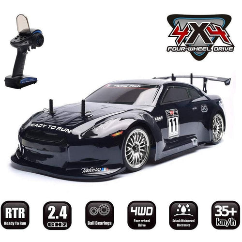 Stirlingkit HSP Racing Rc Car 4wd 1/10 Electric Power On Road High Speed Drift Car 94123 Flying Fish