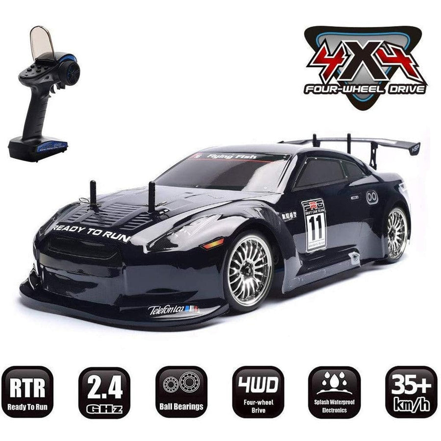 Stirlingkit HSP Racing Rc Car 4wd 1/10 Electric Power On Road High Speed Drift Car 94123 Flying Fish