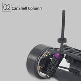 Stirlingkit HSP Racing Rc Car 4wd 1/10 Electric Power On Road High Speed Drift Car 94123 Flying Fish, view 6