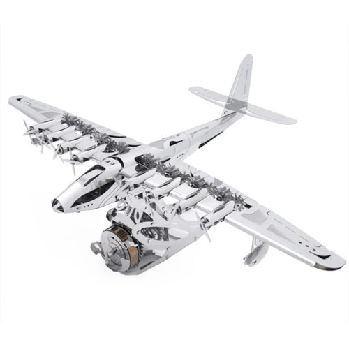 Stirlingkit Hughes H-4 3D Metal Mechanical Plane Assembly Model Building Kit for Aviation Lovers