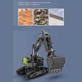 Stirlingkit Huina 1/14 22CH 2.4G Engineering Excavator Remote Control Truck Vehicle Model Toy, view 5