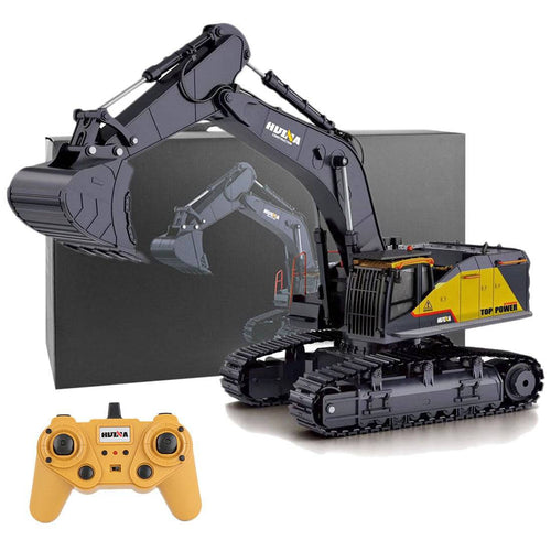Stirlingkit Huina 1/14 RC Excavator Engineering Construction Vehicle Model Truck 22CH 2.4G