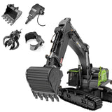 Stirlingkit Huina 4-in-1 1/14 2.4G 22CH Wireless RC Excavator Grab Truck  Engineering Vehicle Toy Model, view 2