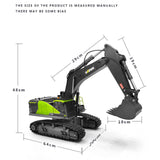 Stirlingkit Huina 4-in-1 1/14 2.4G 22CH Wireless RC Excavator Grab Truck  Engineering Vehicle Toy Model, view 4