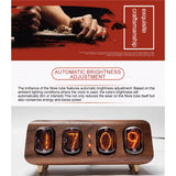 Stirlingkit IN12 Nixie Tube Clock Minimalist Bluetooth Alarm Clock, view 6
