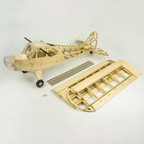 Stirlingkit J3 CUB Balsa Wood Glider 47.24″ Wingspan Airplane Electric RC Plane KIT, view 4
