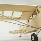 Stirlingkit J3 CUB Balsa Wood Glider 47.24″ Wingspan Airplane Electric RC Plane KIT, view 6