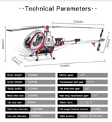 Stirlingkit JCZK 300C PRO 12CH Super Simulation Smart RC Helicopter RTF With GPS One-key Return Hover H1 Pro Flight Control Flybarless, view 6