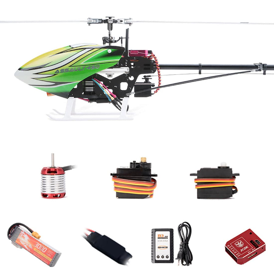Stirlingkit JCZK 450 2.4G RC DFC Flybarless 3D Aerobatic Helicopter Airplane Electric Aircraft Toy