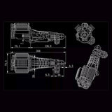 Stirlingkit JDM-138 1/10 RC V8 Engine & Transmission Set for RC Car Modification, view 2